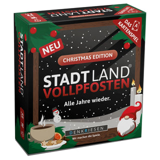 Stadt Land Vollpfosten - Kartenspiel Christmas Edition