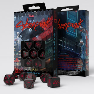 Cyberpunk RPG Red Dice Set (7) - Toki