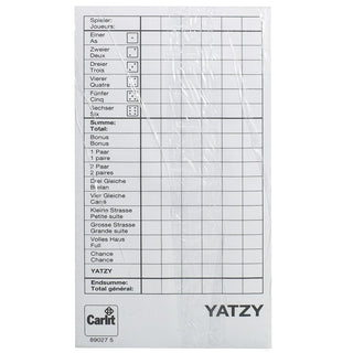 Ersatzblock Yatzy 3 Stück - Toki