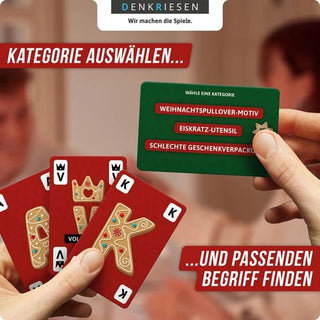 Stadt Land Vollpfosten - Kartenspiel Christmas Edition - Toki