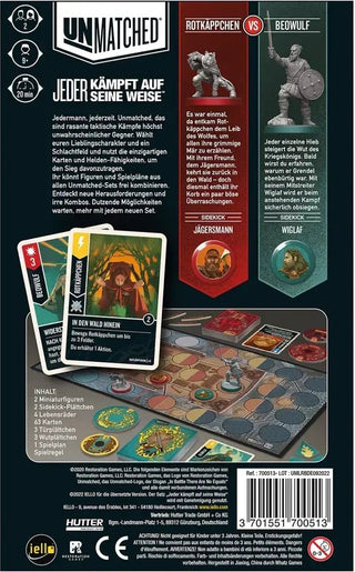 Unmatched - Rotkäppchen vs. Beowulf - Toki