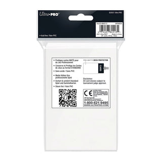 White PRO - Matte Deck Protector Standard (100) - Toki
